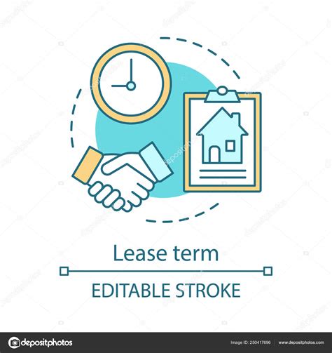 Lease Term Concept Icon Property Deal Agreement Tenancy Rental Period