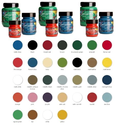Polyvine Acrylic Enamel Paint All Colours Sizes Interior And Exterior