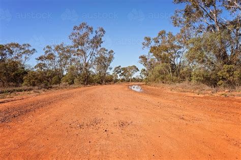 Image Of Red Dirt Road Austockphoto