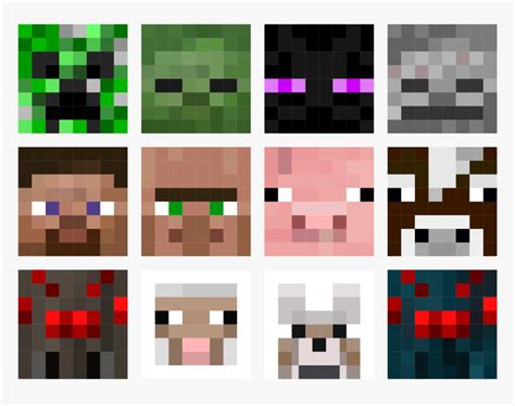 Minecraft Zombie Pixel Art Grid