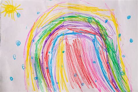 Voor jongens en meisjes, kinderen en volwassenen, tieners en. Tekening Regenboog Baby : Vertrouwen In Je Regenboogbaby ...
