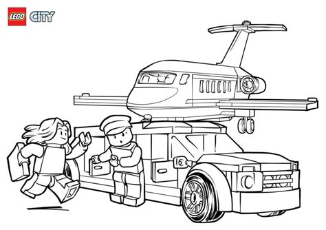 Lego City Coloring Page