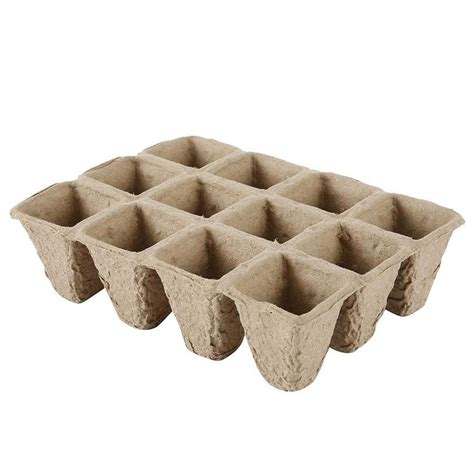 Buy 12 Cells Seeds Starter Peat Pots Biodegradable Propagation Tray 1
