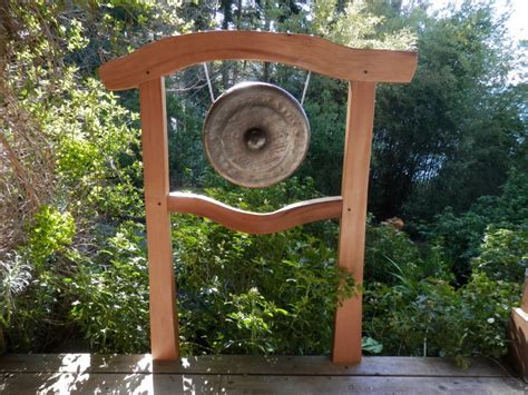 Asian Gong Stand Torii Gate Thuja Wood Art Reclaimed Cedar