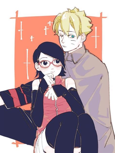 Imágenes Borusara ˎˊ Boruto and sarada Uzumaki boruto Anime character drawing