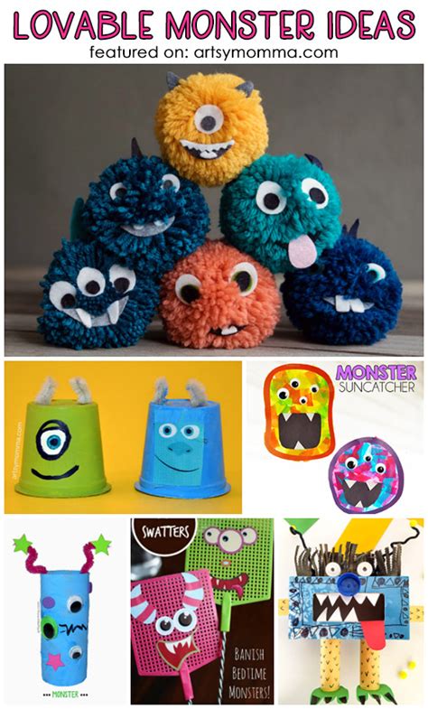 Lovable Monster Crafts For Kids Artsy Momma