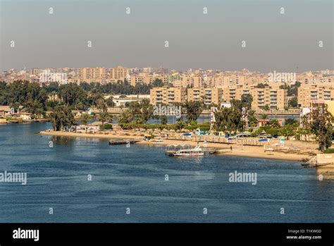 Ismailia Egypt November 5 2017 Cityscape Of Ismailia On The Lake