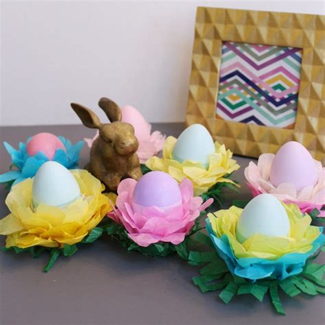 How To Make Floral Egg Stand Easter Decorations Easter Decorations