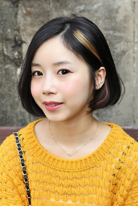 Sweet Asian A Line Bob Hairstyle For Girls Hairstyles Weekly