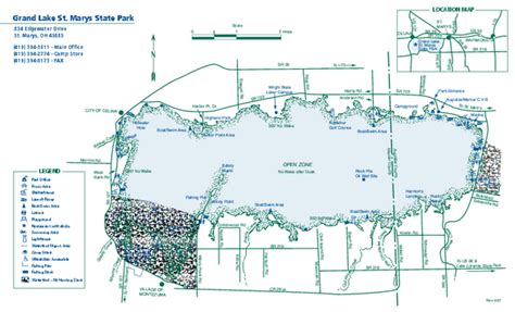 Grand Lake St Marys Depth Map Maps For You