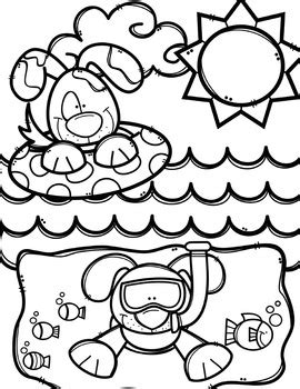 Summer Coloring Pages (FREE) Made by Creative Clips Clipart | TpT