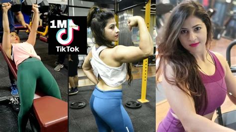 tik tok hot girl workout in gym shaili chikara fitness coach best gym exercise for girls