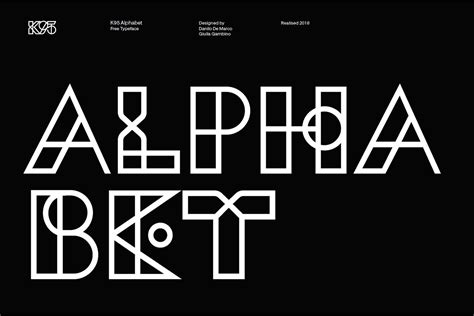 k95 alphabet geometric font free download creativetacos