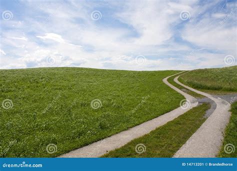 Curved Path Stock Image Image Of Fields Landscape Grass 14713201