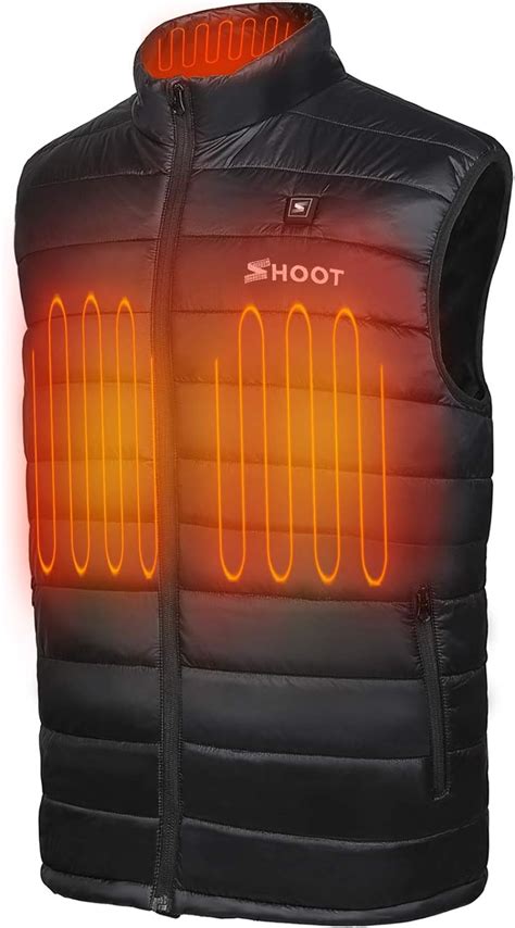 Shoot Mens Outerwear Heated Gilets Lightweight Electric Gilet Jacket