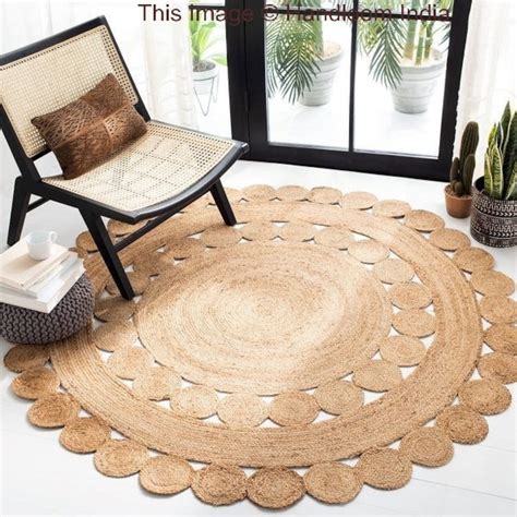 Extra Large Reversible Round Area Rug For Living Room 5 X 5 Etsy