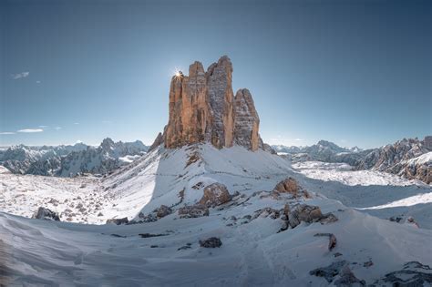 배경 화면 Tre Cime Di Lavaredo 산들 눈 경치 자연 3000x1999 Rivenm7