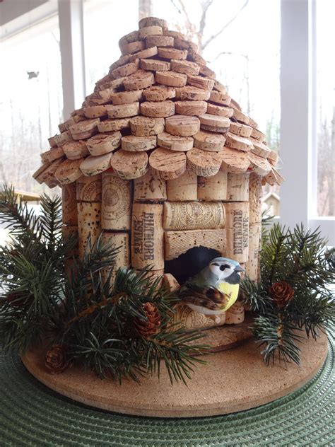 My 1st Wine Cork Birdhouse Cork Projects Projects To Try Wine Cork