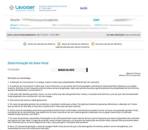 Exame De Sexagem Fetal No Lavoisier De Santo André Sp Minha