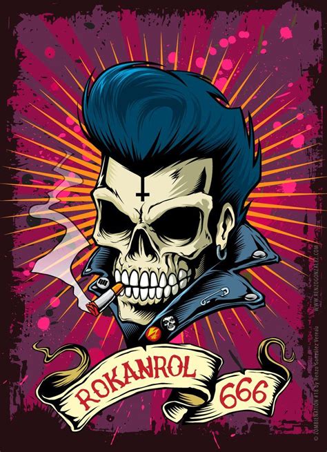 Zombie 18 Rokanrol 666 By Dacorpz On Deviantart Rockabilly Art