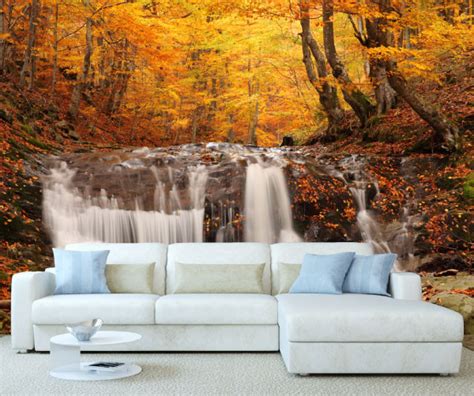Autumn Forest Tree Wall Mural 5 Stickers Wall