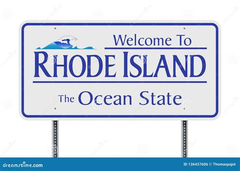 Rhode Island Ri State Maps Black Silhouette And Outline Isolated On A
