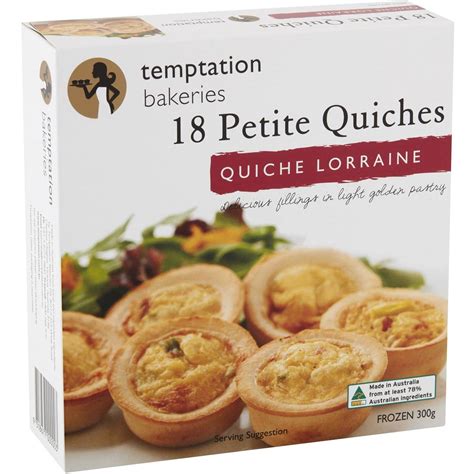 Temptation Bakeries Quiche Petite Lorraine 300g Woolworths