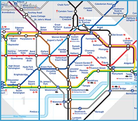 London Subway Map Travelsfinderscom