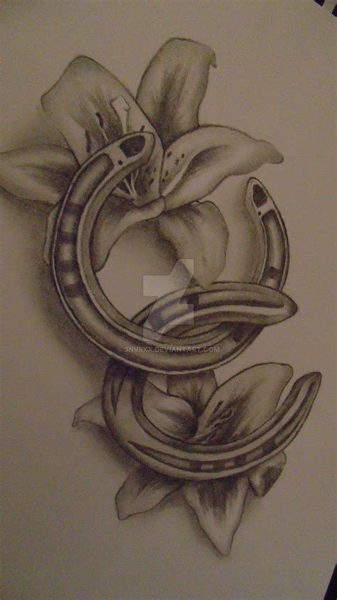 A Better Picture Of My Horseshoe Tattoo Design Horse Shoe Tattoo