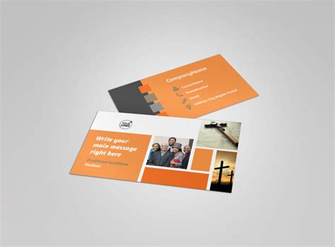 We offer stunning church business card templates that can be modified without the need of software. General Church 2 Business Card Template | MyCreativeShop