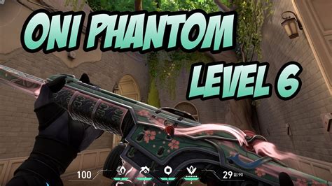 Oni Phantom Skin Gameplay Level 6 Valorant Oni Collection Youtube