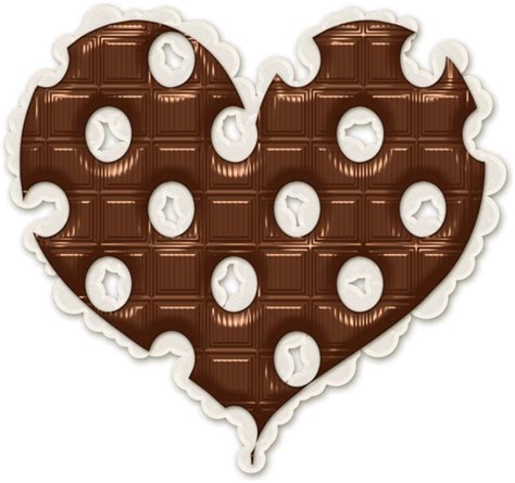 Coeur En Chocolat Png Chocolate Heart Schokolade Png
