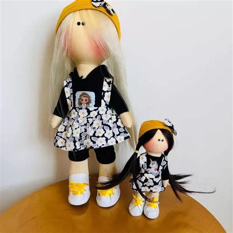 قیمت و خرید عروسک روسی مادر و دختر پیراهن گلدار کد A150 چیچیلاس