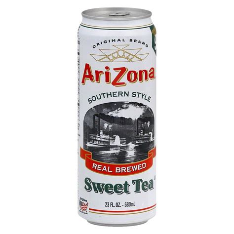 Arizona Southern Style Real Brewed Sweet Tea 23 Fl Oz Can With