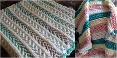 Afghan With Arrow Stitch Crochet Pattern Styles Idea