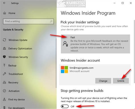 1 Click Off Under Stop Getting Preview Builds And The Insider Builds