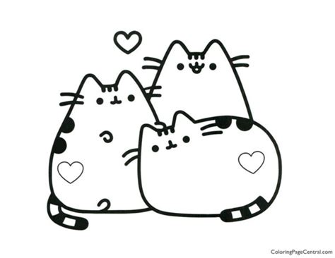 Pusheen Coloring Page 03 Coloring Page Central