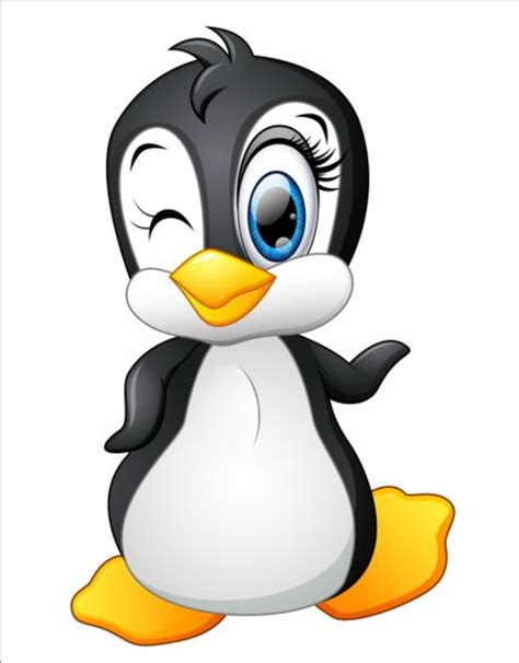 See cartoon penguin stock video clips. lovely penguin cartoon set vectors 06 - Vector Animal ...