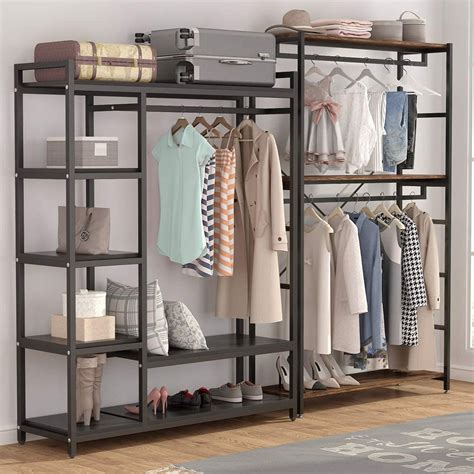 These island are not restrict for closet use only, as they are ideal for craft rooms, as a great work center, or for kitchen use as well. Free Standing Closet Organizer Heavy Duty 6 Shelves ...