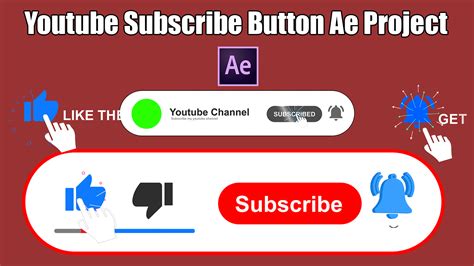 Youtube Subscribe Button And Bell Icon Animation After Effects