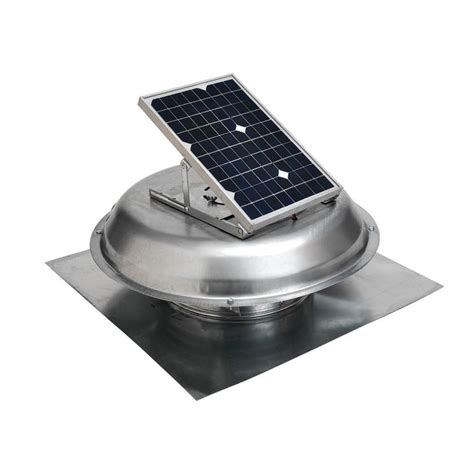 Gaf Master Flow 500 Cfm Solar Powered Roof Mount Exhaust Fan The Home