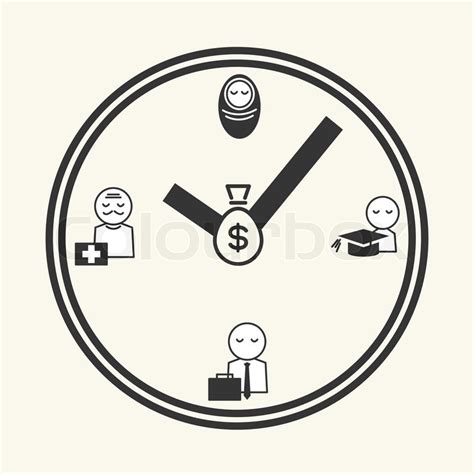 Time Of Life Icon Design Vector Stock Vector Colourbox