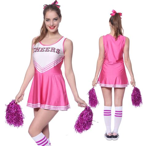 School Girl Cheerleader Costume Cheer Uniform Cheerleading Dress With