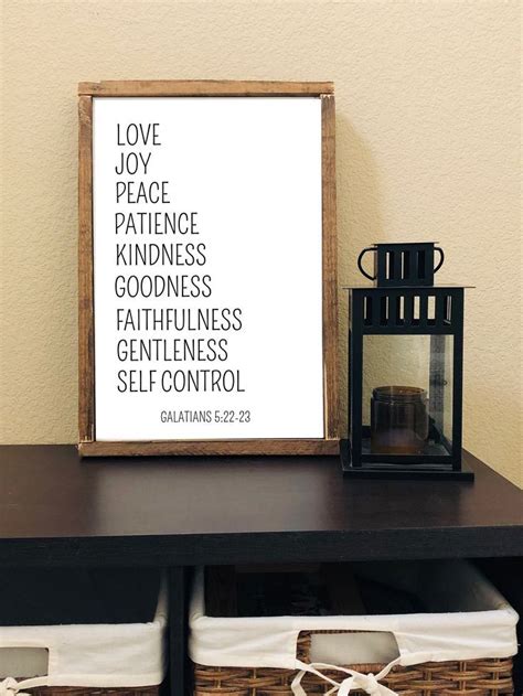 Love Joy Peace Patience Kindness Goodness Faithfulness Gentleness Self