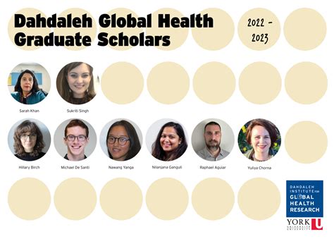 2022 2023 dahdaleh global health graduate scholarships awarded to eight outstanding scholars