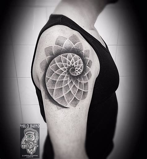 Tattoo Geometric Dot Work Spiral Tattoos Spiral Tattoos Elbow Tattoos