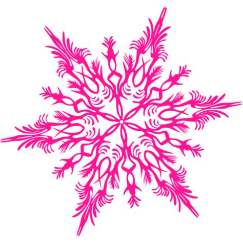 Deep Pink Snowflake 41 Icon Free Deep Pink Snowflake Icons