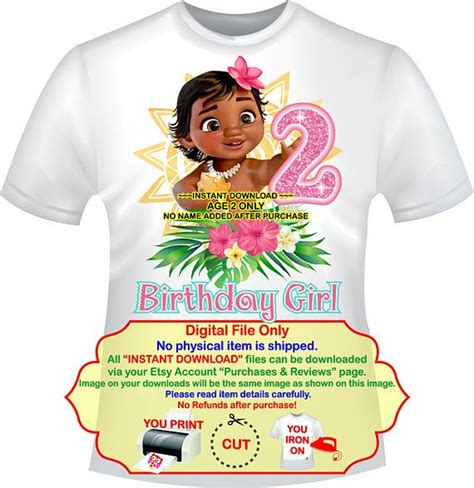 Maybe you would like to learn more about one of these? Baby Moana Iron On Transfer, Birthday Girl Party ...