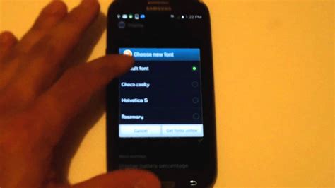 How To Change The Fonttext Samsung Galaxy S3 Youtube