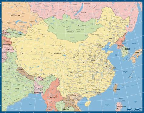 Businessmapsaustralia — Custom Political Map Of China